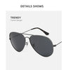 Oversized Aviator Sunglasses - Polarized Retro Design for Men & Women
