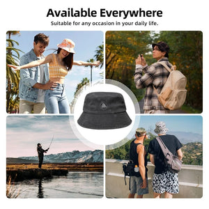 Unisex Viking Bucket Hat - Adjustable Cotton Sun Hat for Beach & Travel