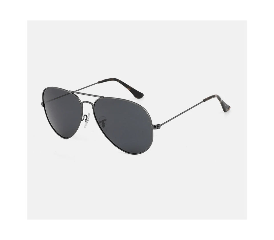 Oversized Aviator Sunglasses - Polarized Retro Design for Men & Women