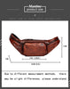 Vegetable Tanned Cowhide Waist Bag - Multi-Functional Vintage Leather