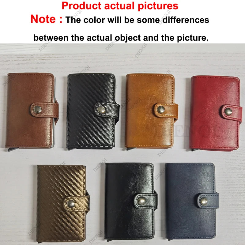 Carbon Fiber Men's Wallet - Ultra-Slim RFID Pop-Up Card Holder