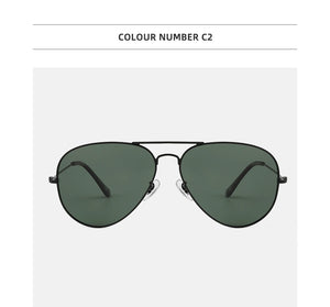 Oversized Aviator Sunglasses - Polarized Retro Design for Men & Women