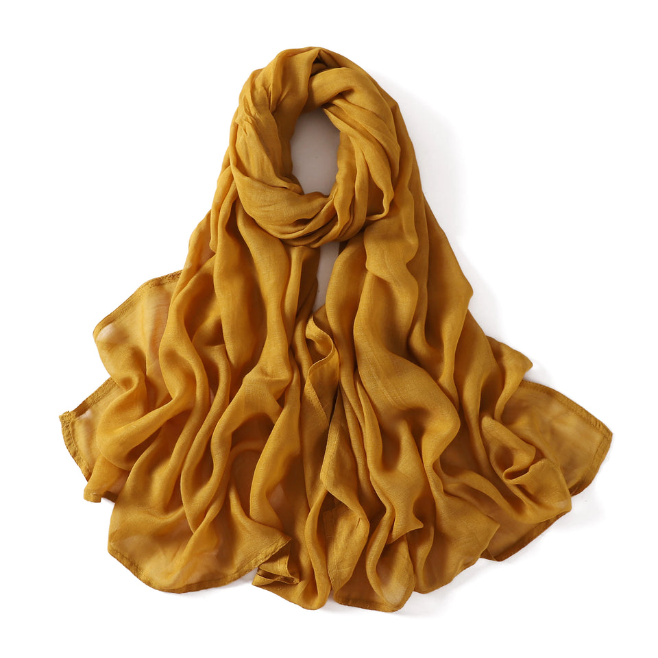 Premium Cotton Rayon Modal Hijab - Large 190x85cm Islamic Headscarf for Women