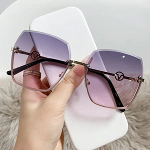 Rimless Gradient Sunglasses for Women