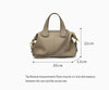 Women's Natural Leather Crossbody Bag - Premium Cowhide Large Capacity Design