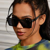 Women's Oversized Square Sunglasses - Casual Retro Design & Fashion Statement