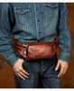 Vegetable Tanned Cowhide Waist Bag - Multi-Functional Vintage Leather