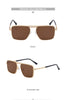 Steampunk Driving Sunglasses - Oversized Square Punk Design with UV400 Protection