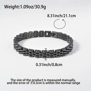 Stainless Steel Couple Bracelet - Vintage Design in Multiple Sizes & Colors