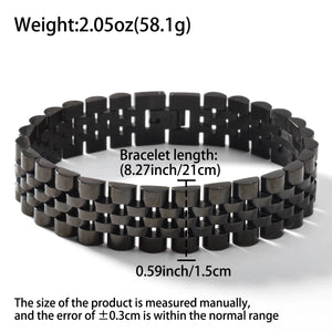 Stainless Steel Couple Bracelet - Vintage Design in Multiple Sizes & Colors