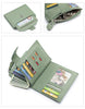Large Capacity Women's RFID Wallet - Leather Bifold with Coin Pocket & ID Windows