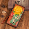 New Embossed Womens Wallet Long Zipper Purse