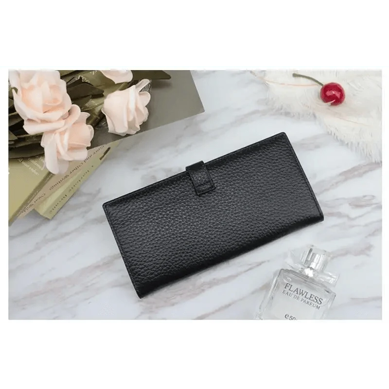Women's Genuine Leather Vintage Long Wallet