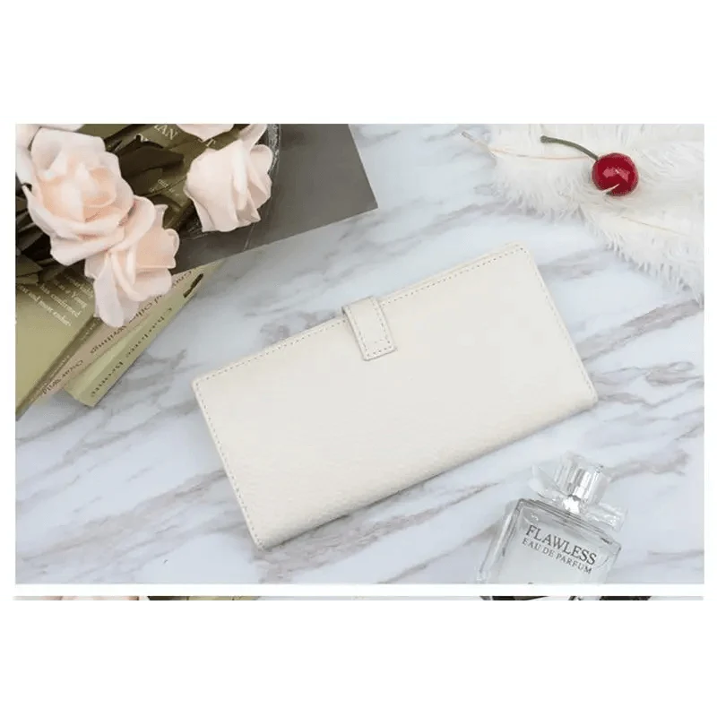 Women's Genuine Leather Vintage Long Wallet