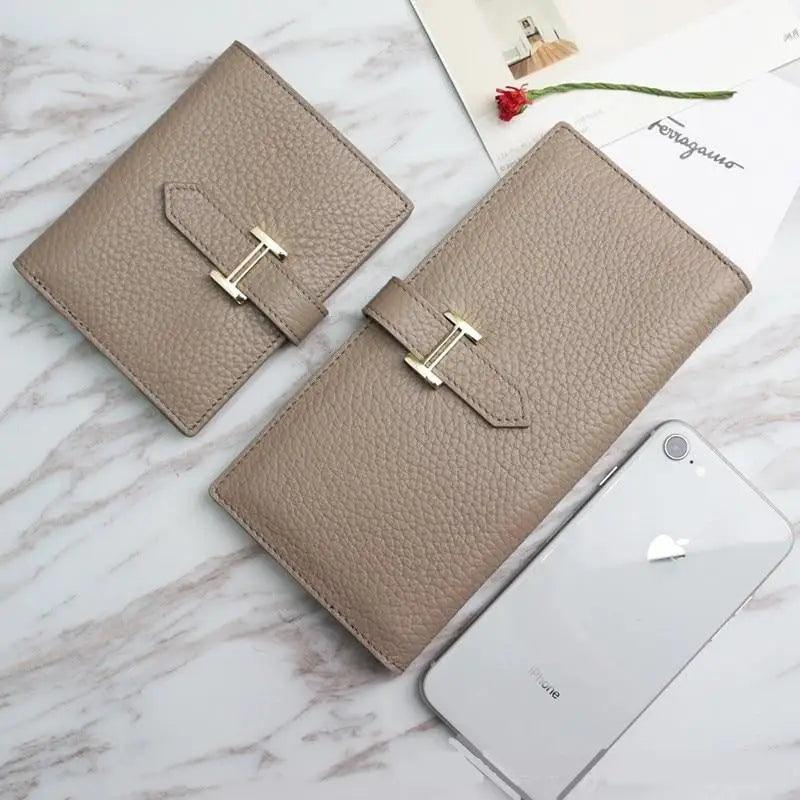 Women's Genuine Leather Vintage Long Wallet