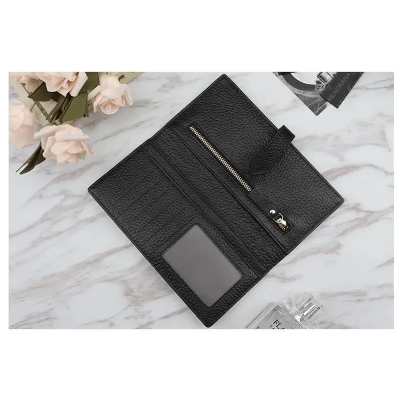 Women's Genuine Leather Vintage Long Wallet