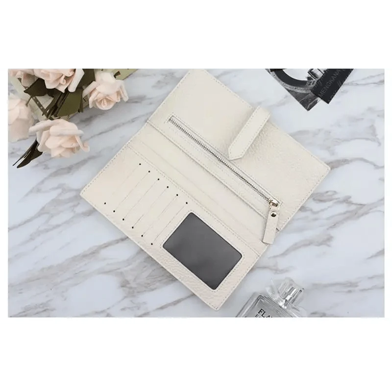 Women's Genuine Leather Vintage Long Wallet