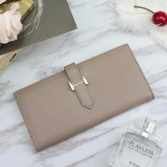 Women's Genuine Leather Vintage Long Wallet