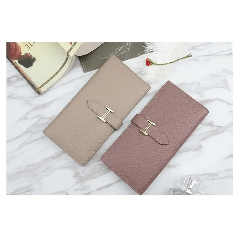 Women's Genuine Leather Vintage Long Wallet