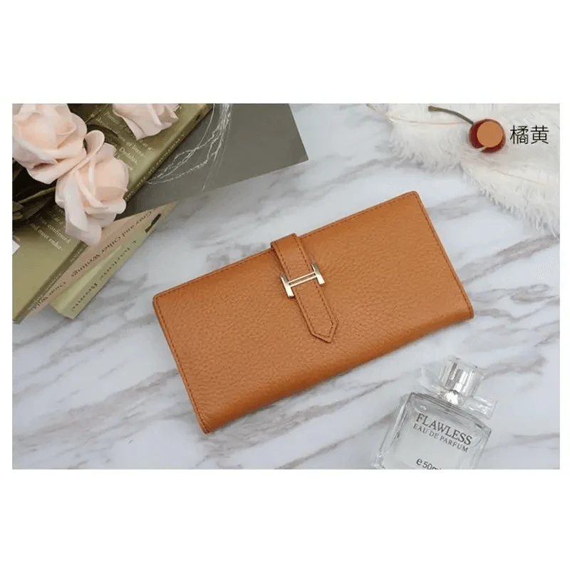 Women's Genuine Leather Vintage Long Wallet