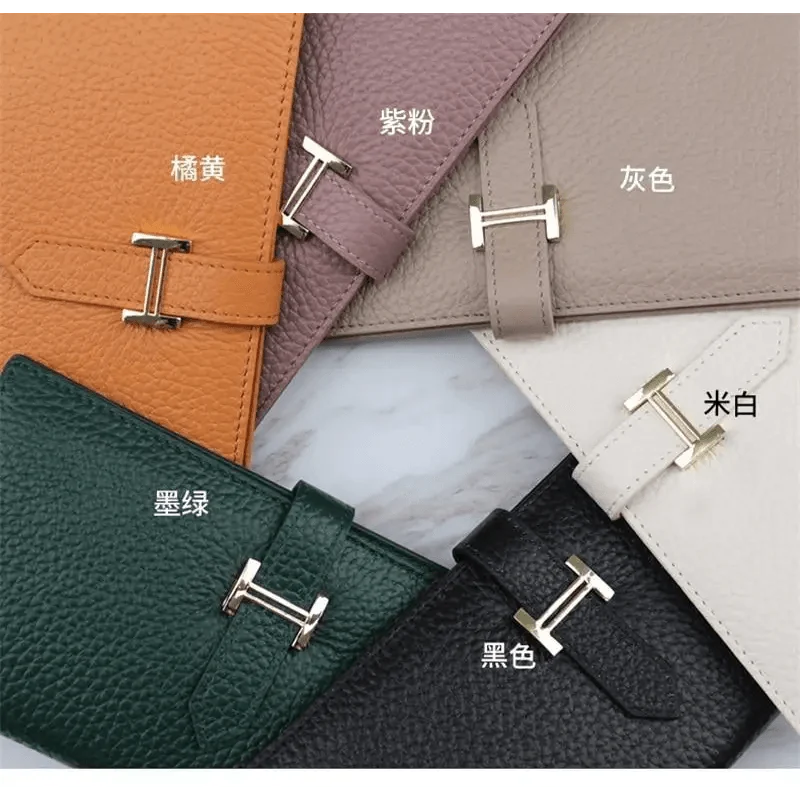 Women's Genuine Leather Vintage Long Wallet