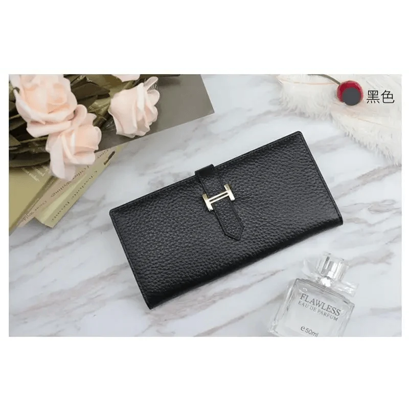 Women's Genuine Leather Vintage Long Wallet