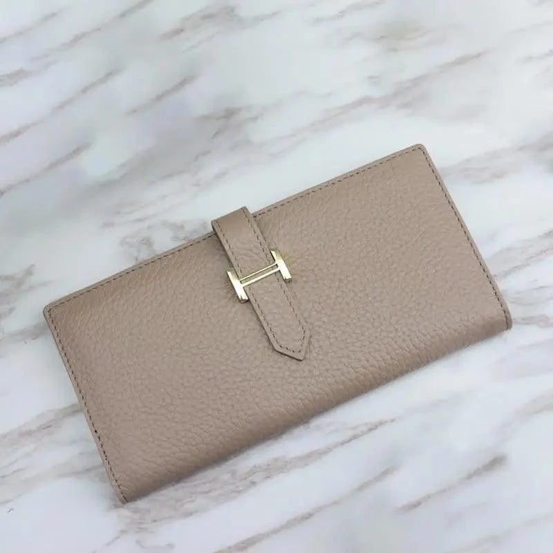 Women's Genuine Leather Vintage Long Wallet