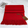 Women's Warm Pashmina Shawls with Tassels