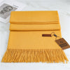 Women's Warm Pashmina Shawls with Tassels