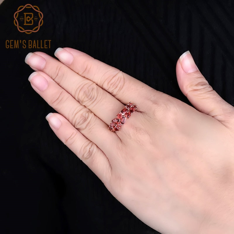 925 Sterling Silver/Rose Gold Plated 2.47Ct Wedding Rings for Women