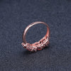925 Sterling Silver/Rose Gold Plated 2.47Ct Wedding Rings for Women