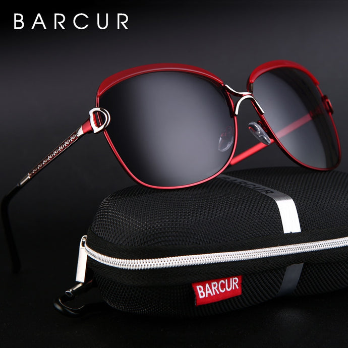 BARCUR Women's Polarized Gradient Square-Inspired Sunglasses