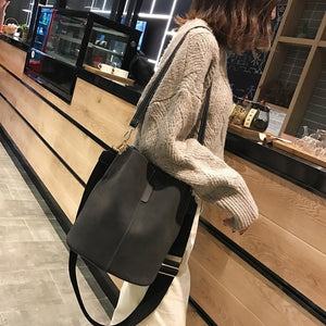 Seau pour femmes Design de marque en cuir PU luxe sac à bandoulière unique grande capacité sac à main à bandoulière