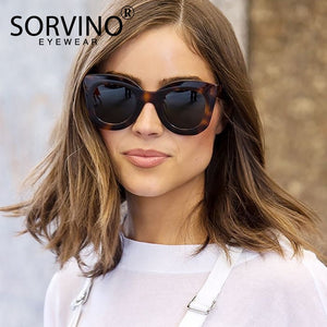 Women Classic Retro Oversized Cat Eye Sunglasses Luxury Brand Designer Eyewear