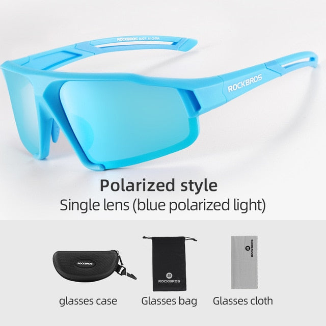 Lunettes de soleil unisexe UV400 photochromiques légères pour vélo de montagne