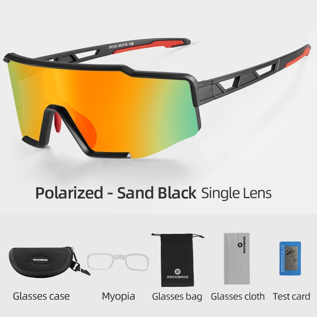 Lunettes de soleil unisexe UV400 photochromiques légères pour vélo de montagne