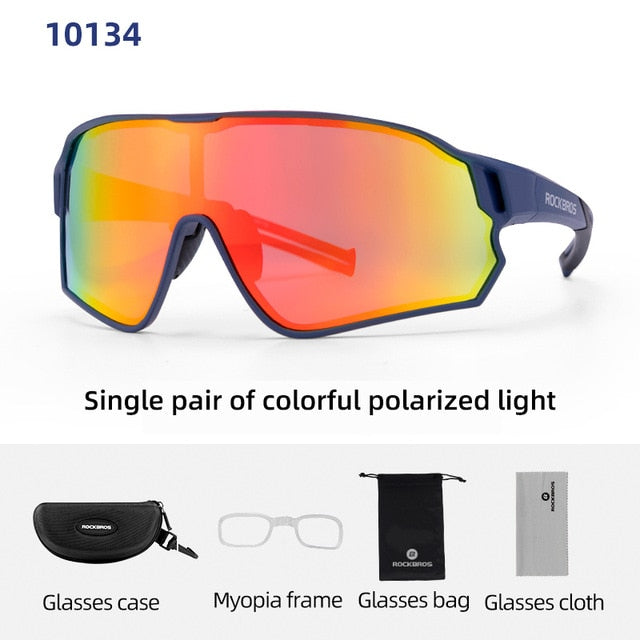 Lunettes de soleil unisexe UV400 photochromiques légères pour vélo de montagne