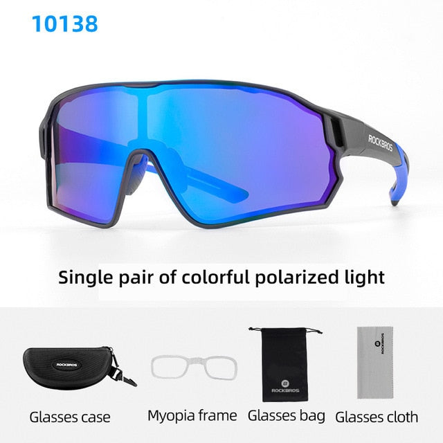 Lunettes de soleil unisexe UV400 photochromiques légères pour vélo de montagne