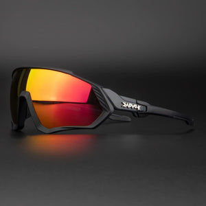 Lunettes de soleil unisexes VTT polarisées photochromiques UV400, pour l'extérieur, la conduite avec un cadre léger conçu