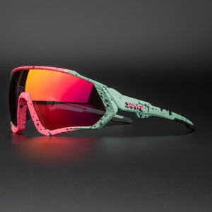 Lunettes de soleil unisexes VTT polarisées photochromiques UV400, pour l'extérieur, la conduite avec un cadre léger conçu