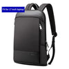 BOPAI Unisex Slim Anti-Theft Black Backpack