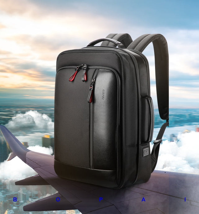 Men's Anti-Theft Waterproof Travel Backpacks with External USB Charging