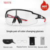 Lunettes de soleil de protection UV400 photochromiques de cyclisme unisexes Équipement de lunettes de sécurité pour le sport ultra-léger