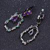 Women's 925 Sterling Silver, 58Ct Natural Amethyst Gemstone Earrings & Rings