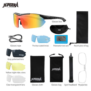 Unisex Polarized Cycling Sport Sunglasses + 5 Different Type Lenses