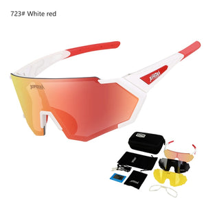 Unisexe 5 lentilles cyclisme lunettes de soleil polarisées vélo de route de montagne lunettes de Sport équipement de cyclisme