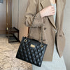 Women's PU Leather Tote Bags with Chain Straps