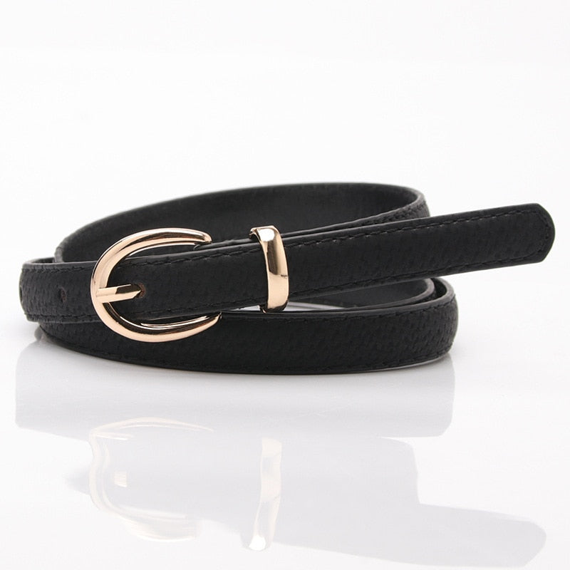 Women's Thin Casual Leather Waist Belts