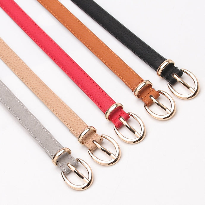 Women's Thin Casual Leather Waist Belts