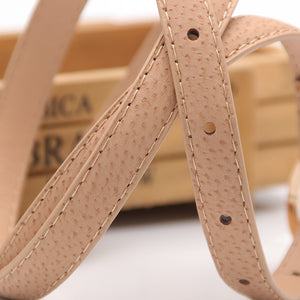 Women Casual Thin Leather Waist Belt Strap